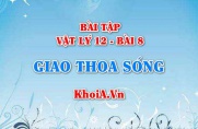 Bài tập Giao thoa sóng: Giải bài 1, 2, 3, 4, 5, 6, 7, 8 trang 45 SGK Vật lý 12 bài 8